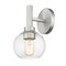 Z-Lite Sutton Wall Sconce, 1-Light, 6 In.W x 7 In.L x 10.25 In.H, Brushed Nickel/Clear 7502-1S-BN - alternate 6